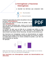 Fracciones Homogeneas y Heeterogeneas