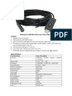 USB Wire Endscope Users Manual