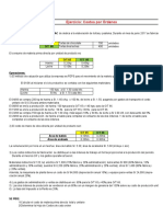 Costos por órdenes de producción de tortas