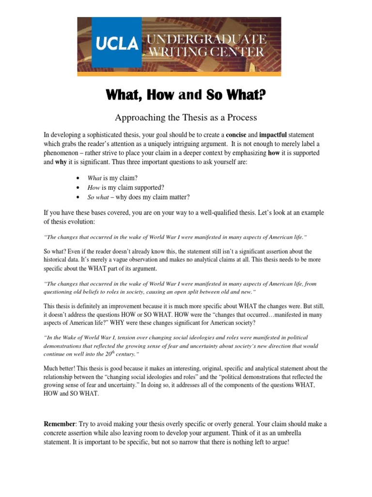 Crafting a Strong Thesis Statement | PDF | Evidence | Epistemology