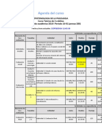 Agenda del curso