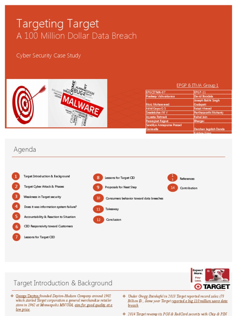 Target Data Breach Case Study Analysis | PDF | Target Corporation ...