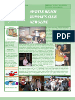 Myrtle Beach Woman'S Club Newsline: February 01 2011 9Th Edition Committed To Volunteerism