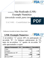 LNR em Investimentos - Exemplo Numérico