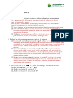 Cinética química: órdenes de reacción, constantes de velocidad y ejercicios resueltos