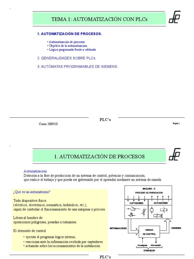 infoPLC Net 1 Intro Automatas PDF | PDF | Negocios | Informática