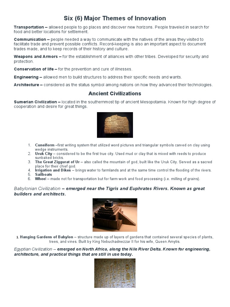 Ancient Innovations Across Civilizations | PDF | Social Science