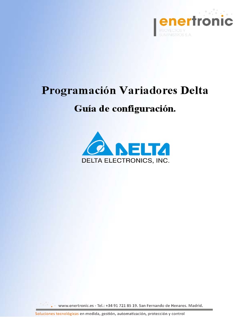 Manual Variador Delta MS300 en Español | PDF | Ingenieria Eléctrica ...
