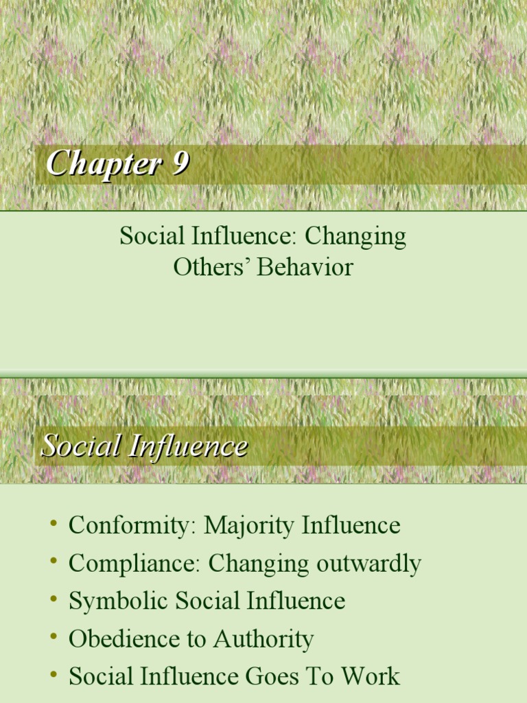 Understanding Social Influence Dynamics | PDF | Conformity | Obedience ...
