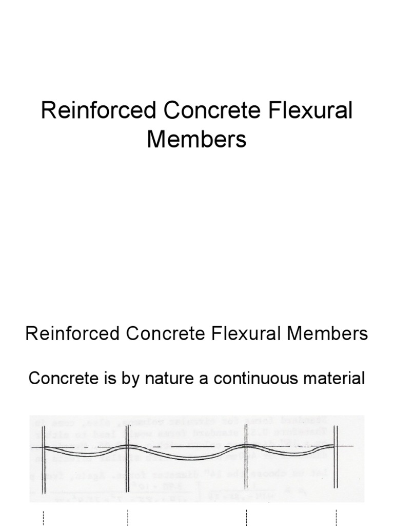 Design of Reinforced Concrete Flexural Members Beams, Slabs, and