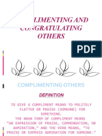 Complimenting and Congratulating Others