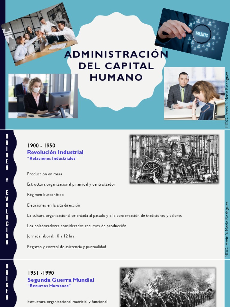 Antecedentes de La Administración Del Capital Humano AYMR PDF | PDF