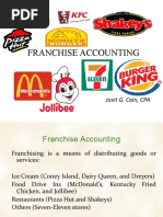 Franchise Accounting: Jovit G. Cain, CPA