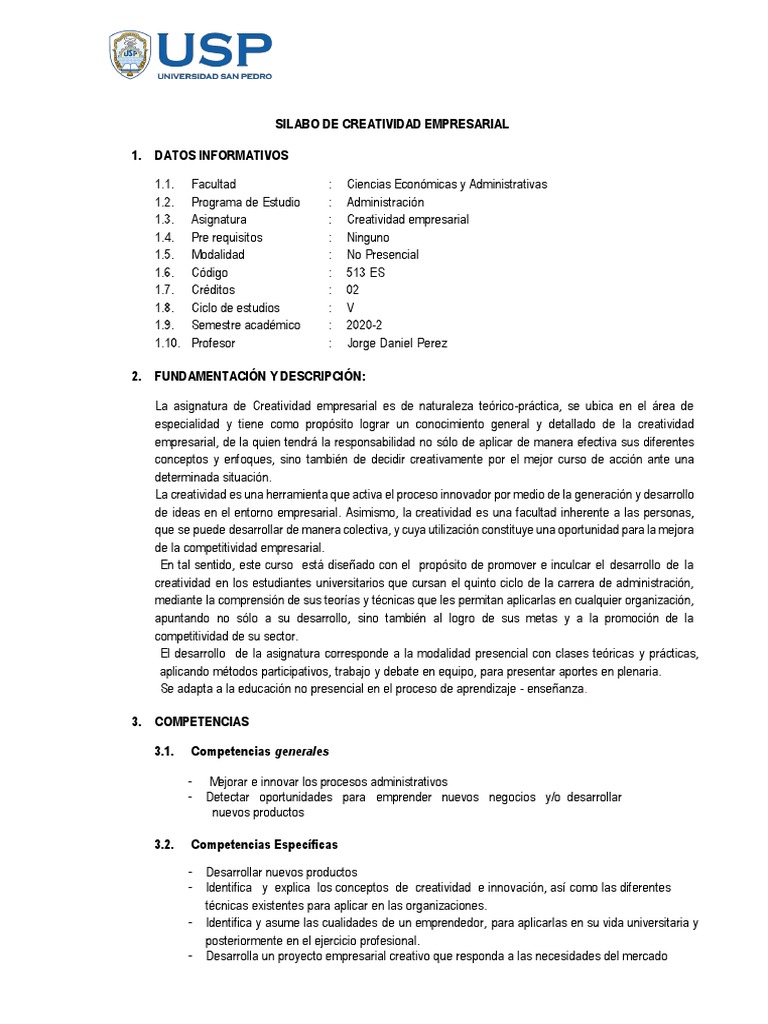 1 Creatividad Empresarial PDF | PDF | Creatividad | Iniciativa empresarial