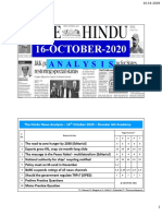 16-OCTOBER-2020: The Hindu News Analysis - 16 October 2020 - Shankar IAS Academy