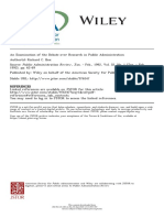 An Examination of The Debate Over Research in Public Administration PDF