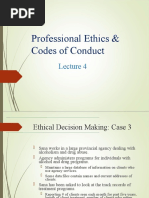 Professional Ethics & Codes of Conduct