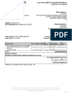 Samsung Tab Invoice