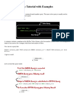 MySQL SubQuery Tutorial With Examples