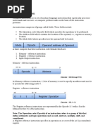 Computer Instructions: Define Arithmetic and Logic Operations Such As Add, Subtract, Multiply, Shift, and Compliment