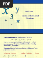 Graphs of Polynomial Functions: Digital Lesson