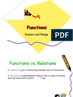 Functions Domain Range