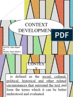 Context Development: MOZOL, Marr Miguel M. PALEN, James Albert L. SINDAY, Camille C