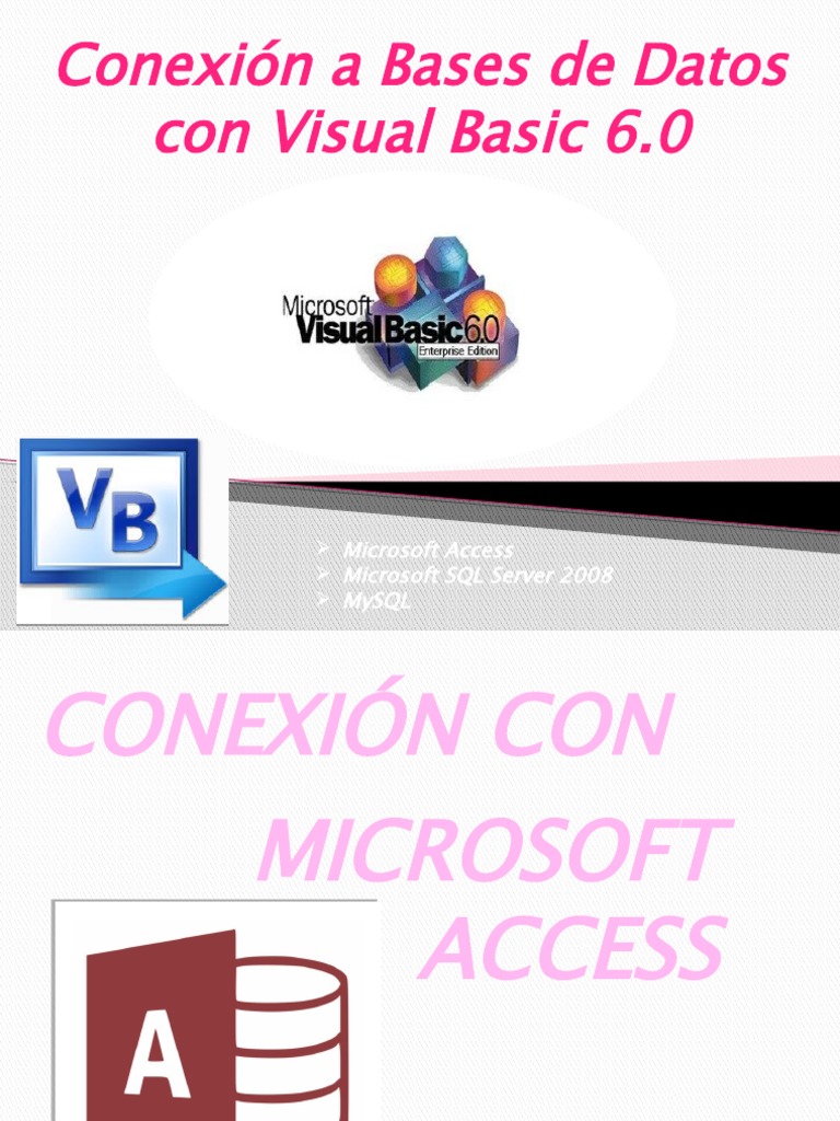 Conexión a Bases de Datos en VB6 | PDF | Active X Data Objects ...