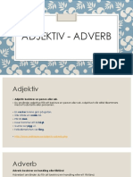 Adjektiv Adverb