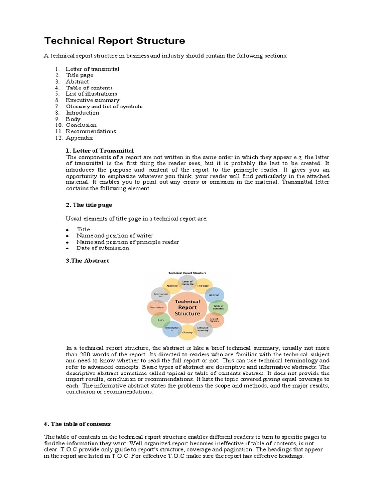 Technical Report Structure | Download Free PDF | Abstract (Summary ...