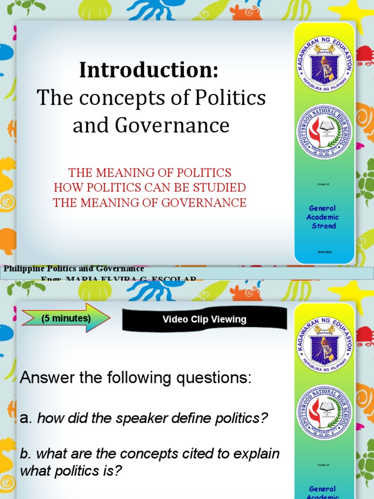The Concepts of Politics and Governance | PDF | Psychological Concepts ...