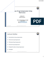 Design of Lag Compensator Using Root Locus: Lecture Outline