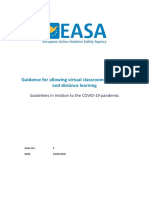 EASA Guidelines - Virtual Classroom Instruction and Distance Learning - Issue 5 - 18.08.2020
