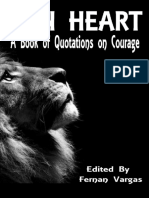 Lion Heart A Book of Quotations On Courage
