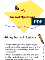 Decimal Operations Decimal Operations