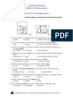 Worksheet 5.: Adventure Tours: Vocabulary Practice