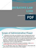 Administrative Law L350
