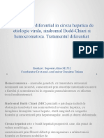 Diagnosticul Diferential in Ciroza Hepatica de Etiologie Virala