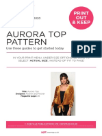 Aurora Top Pattern: Print OUT & Keep