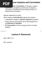 Lecture 4: Linear Systems and Convolution