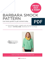 Barbara Smock Pattern: Print OUT & Keep