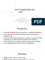 The Workmen's Compensation Act, 1923