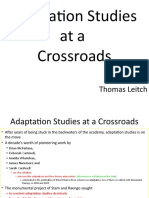 Adaptation Studies at Crossroads