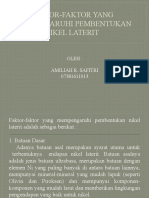 Faktor-Faktor Yang Mempengaruhi Pembentukan Nikel Laterit