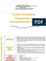 Cuadro Sinóptico Prevención y Autoprotección Civil