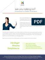Who Are You Talking To?: Use Buyer Persona Templates To