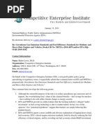 Download Marlo Lewis Competitive Enterprise Comment on EPA NHTSA Proposed Fuel Economy Standards for HD Vehicles by Competitive Enterprise Institute SN48054526 doc pdf