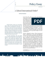 Policy Essay: What Is The Liberal International Order?