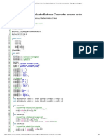 Three Dimension Coordinate Systems Converter Source Code