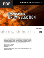 Maschine Drum Selection Manual English